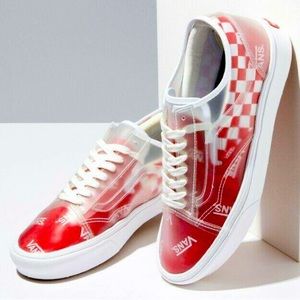 Vans Comfycush Slip-Skool Red Checkerboard